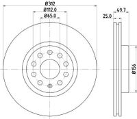 Remschijf 8DD355127971