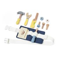 Classic World houten gereedschapsriem, 10dlg.