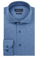Profuomo Originale Slim Fit Jersey shirt donkerblauw, Melange - thumbnail