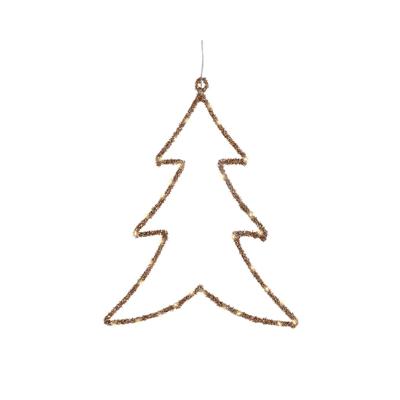 Kerstversiering Lumineo Gouden Metaal 34 x 46 cm