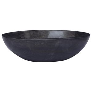 VidaXL Gootsteen 53x40x15 cm marmer zwart