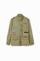 Parka met patch - GREEN - S