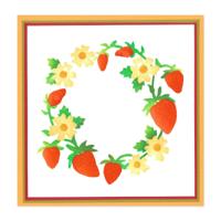 Sizzix • layered stencils strawberry wreath 4pcs