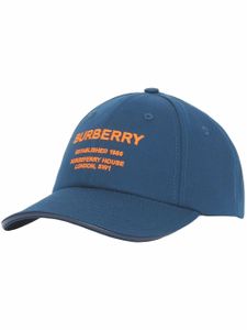 Burberry casquette à motif Horseferry - Bleu