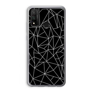 Geometrische lijnen wit: Huawei P Smart (2020) Transparant Hoesje