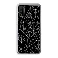 Geometrische lijnen wit: Huawei P Smart (2020) Transparant Hoesje