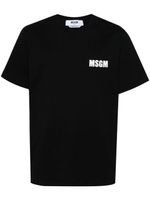 MSGM t-shirt en coton à slogan imprimé - Noir