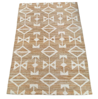 Vloerkleed jute witte chenille - in 4 maten