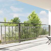 VidaXL Doorzichtig zeildoek met zeilringen 1x8 m pvc VidaXL Doorzichtig zeildoek met zeilringen 1x8 m pvc