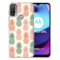 Motorola Moto E20 | E40 | Siliconen Case | Ananas