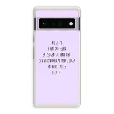 Relatief: Google Pixel 6 Pro Transparant Hoesje