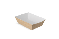 Frietbakjes A7 kraft/wit BIO