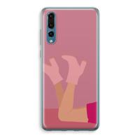 Pink boots: Huawei P20 Pro Transparant Hoesje