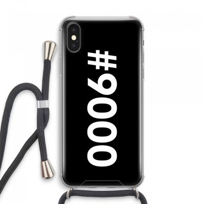 #9000: iPhone XS Max Transparant Hoesje met koord