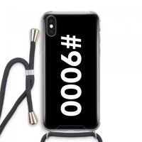 #9000: iPhone XS Max Transparant Hoesje met koord