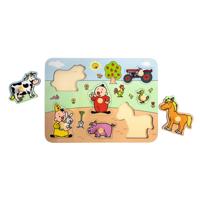 Studio 100 Bumba houten noppenpuzzel boerderij, 7st.