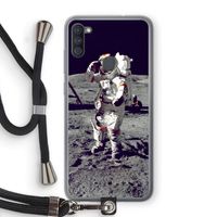 Spaceman: Samsung Galaxy A11 Transparant Hoesje met koord