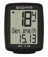 Sigma Fietscomputer bc 7.16 zwart