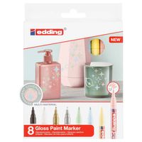 Edding 751 Zwart, Blauw, Goud, Groen, Roze, Zilver, Wit, Geel 8 stuk(s) - thumbnail