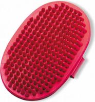 Ovale rubber massageborstel