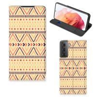 Samsung Galaxy S21 | Hoesje met Magneet | Aztec Yellow