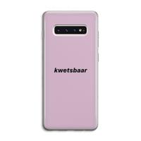 kwetsbaar: Samsung Galaxy S10 4G Transparant Hoesje - thumbnail