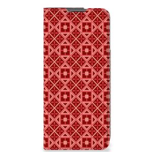 OnePlus Nord CE 2 5G Hoesje met Magneet Batik Rood