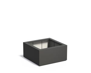 Polyester plantenbak CARREZ 80x80x40cm.