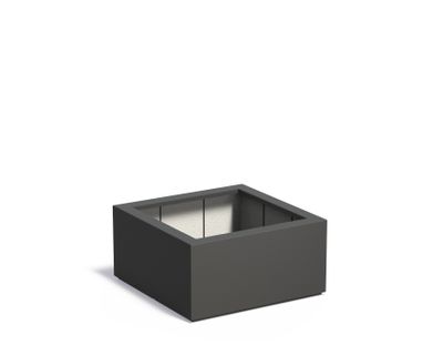 Polyester plantenbak CARREZ 80x80x40cm.