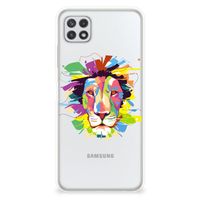 Samsung Galaxy A22 5G Telefoonhoesje met Naam Lion Color