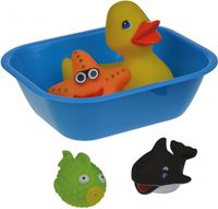 Happy People baddieren met badkuipje multicolor 5 delig - thumbnail