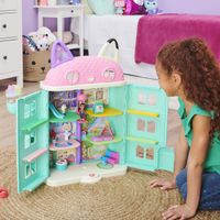 Gabby's Dollhouse Gabby's Poppenhuis - Gabby's Magische Poppenhuis met 2 actiefiguren 8 meubelstukken 3 accessoires 2 poppenhuis pakketjes en geluiden - thumbnail