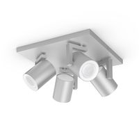 Philips Opbouwspot Hue Argenta - White and color 4-lichts zilvergrijs 915005762601 - thumbnail