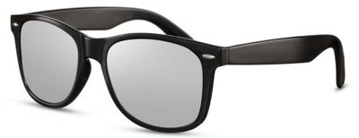 CWI zonnebril unisex wayfarer zwart/zilver (CWI2491) CWI zonnebril unisex wayfarer zwart/zilver (CWI2491)