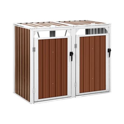 Kliko ombouw - 2 x 240 l - bruin