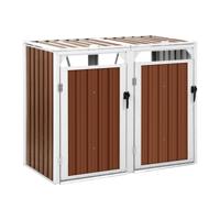 Kliko ombouw - 2 x 240 l - bruin