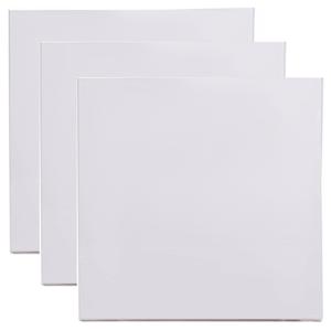 Benson Schildersdoek - 3x - 30 x 30 cm - blanco canvas - katoen - 280 grams