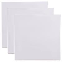 Benson Schildersdoek - 3x - 30 x 30 cm - blanco canvas - katoen - 280 grams