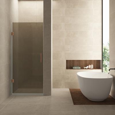 Nisdeur Wiesbaden Less 80x200 cm 8 mm Nano Vintage Brons Glas Geborsteld Brons Koper