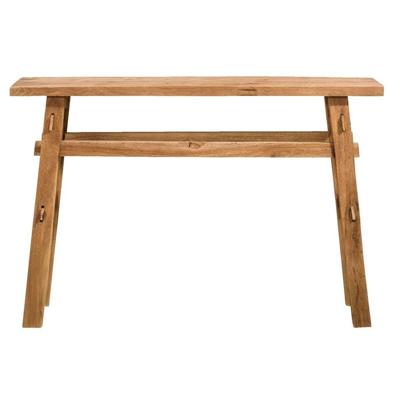 Leen Bakker - Sidetable Viktor - Naturel - 80x120x30 Cm - Hout - Bruin
