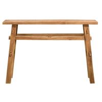 Leen Bakker - Sidetable Viktor - Naturel - 80x120x30 Cm - Hout - Bruin