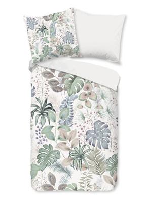 Good Morning Dekbedovertrek "bladeren" - Multi - (155x220 cm) - Katoen