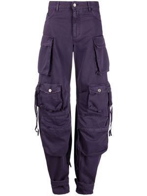 The Attico jean oversize Fern à poches cargo - Violet