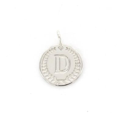 Imotionals Ronde Kettinghanger Letter D Zilver
