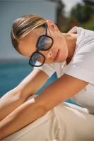 Jackie sunglasses - dark blue - 11511