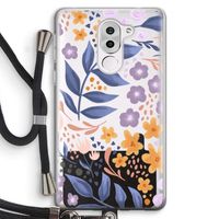 Flowers with blue leaves: Honor 6X Transparant Hoesje met koord
