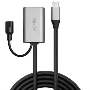 LINDY USB-kabel USB 3.2 Gen1 (USB 3.0 / USB 3.1 Gen1) USB-C stekker, USB-C bus 5.00 m Zwart 43271