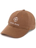 ANINE BING casquette à broderies - Marron