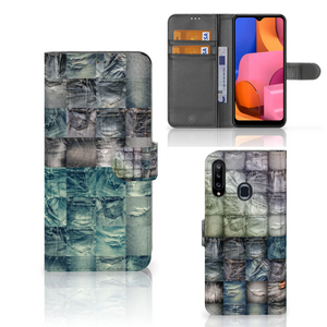 Wallet Case met Pasjes Samsung Galaxy A20s Spijkerbroeken