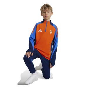 adidas Juventus Trainingstrui 1/4-Zip 2024-2025 Kids Oranje Blauw Wit